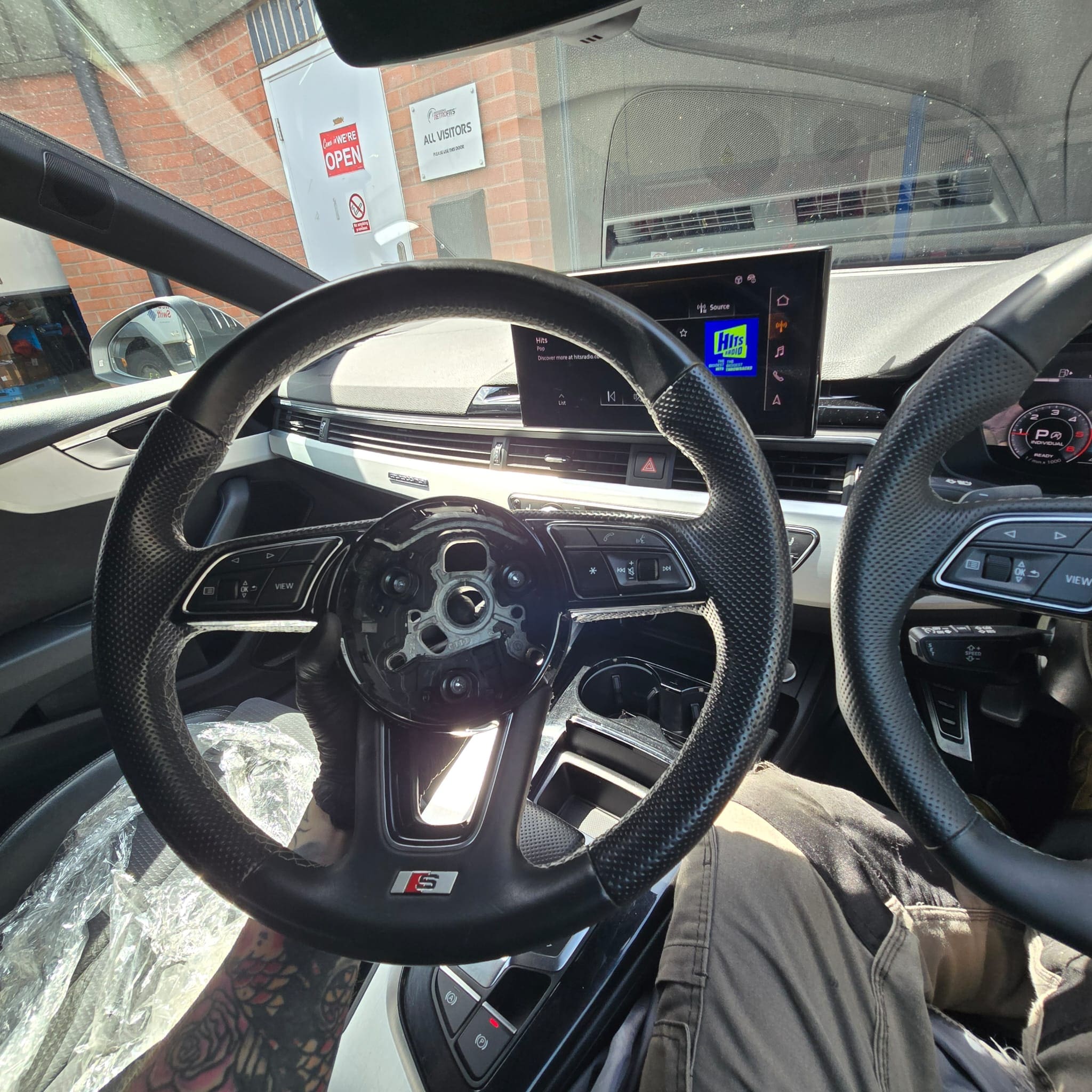 Audi A5 DSG flat bottom steering wheel retrofit driving feel upgrade