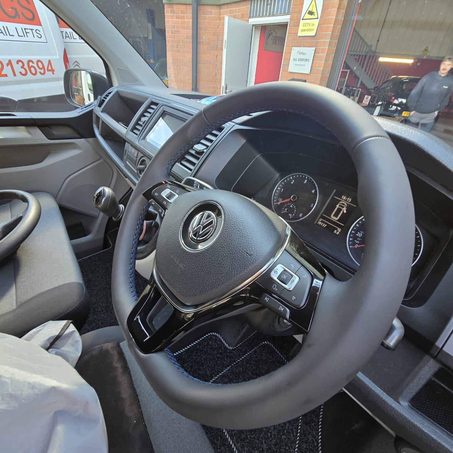 blue-stitch-napa-leather-steering-wheel-seamless-cruise-control-integration