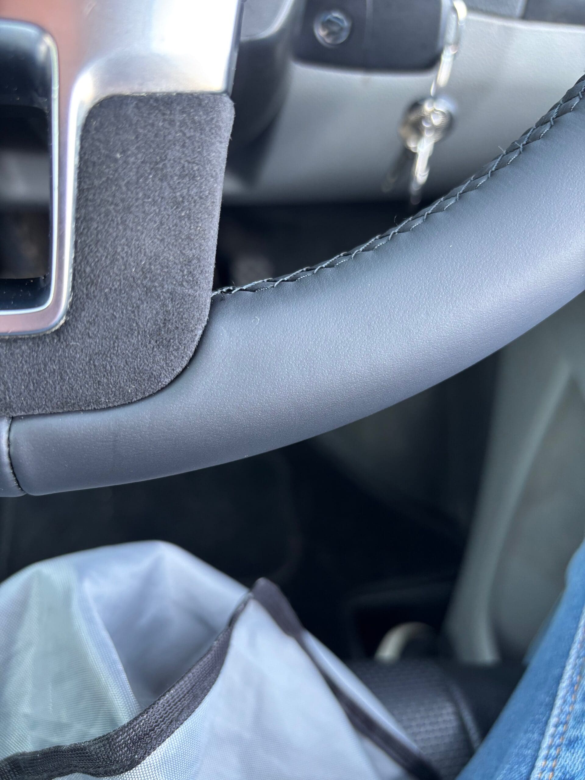 Detailed View of Alcantara Trim on VW T5.1