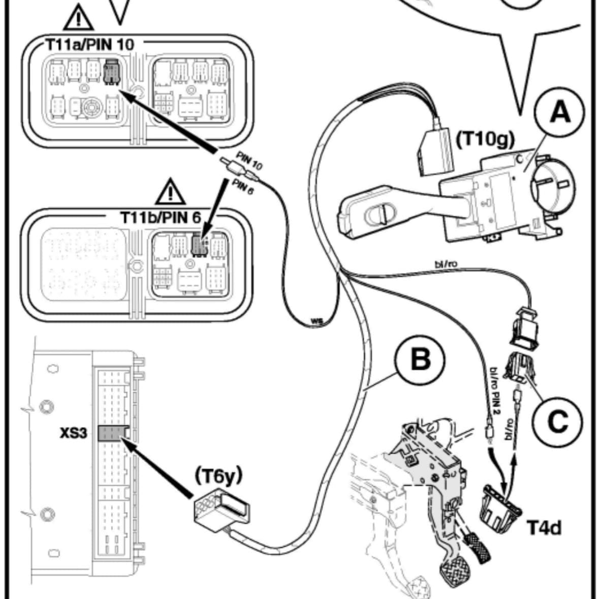 Skoda Fabia cruise control retrofit on a 2004 Fabia with OEM-style installation and ECU wiring checks