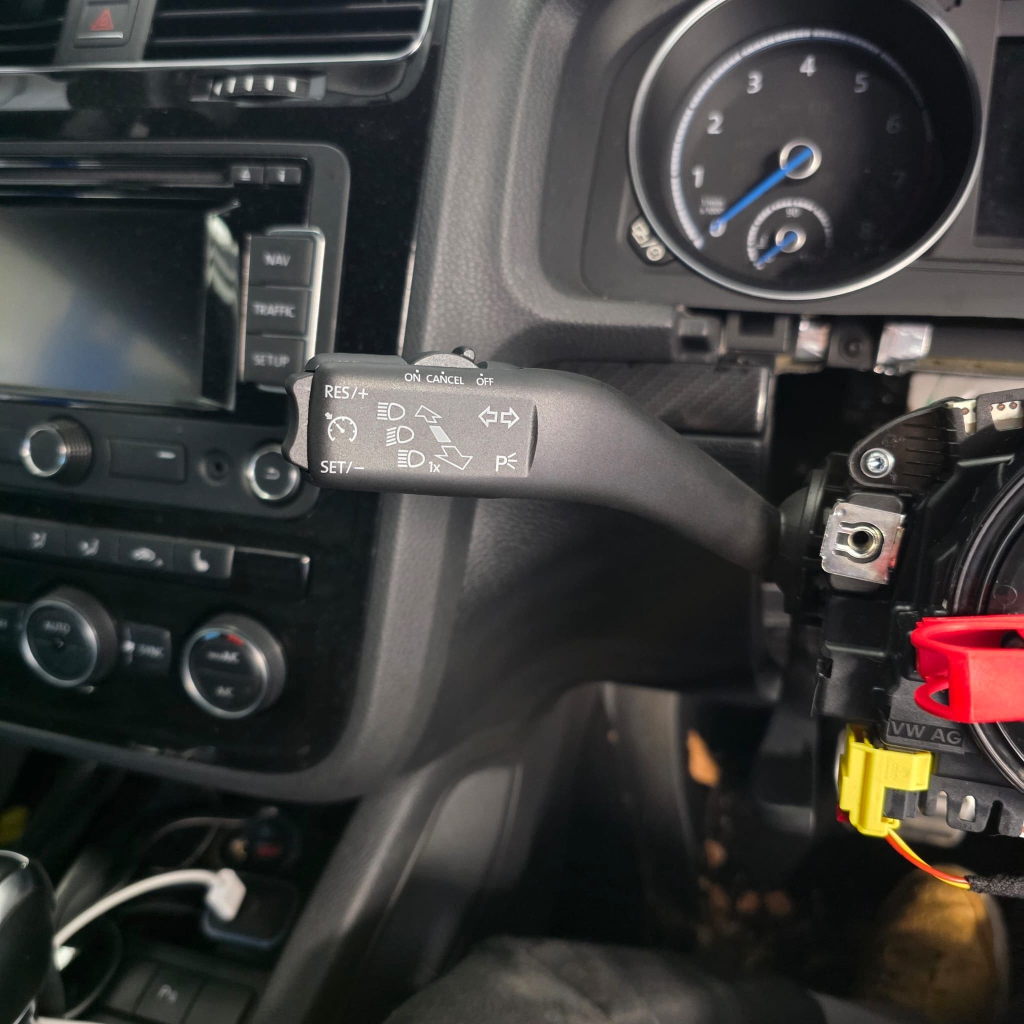 VW Scirocco 2015 cruise control retrofit using OEM parts and used kit