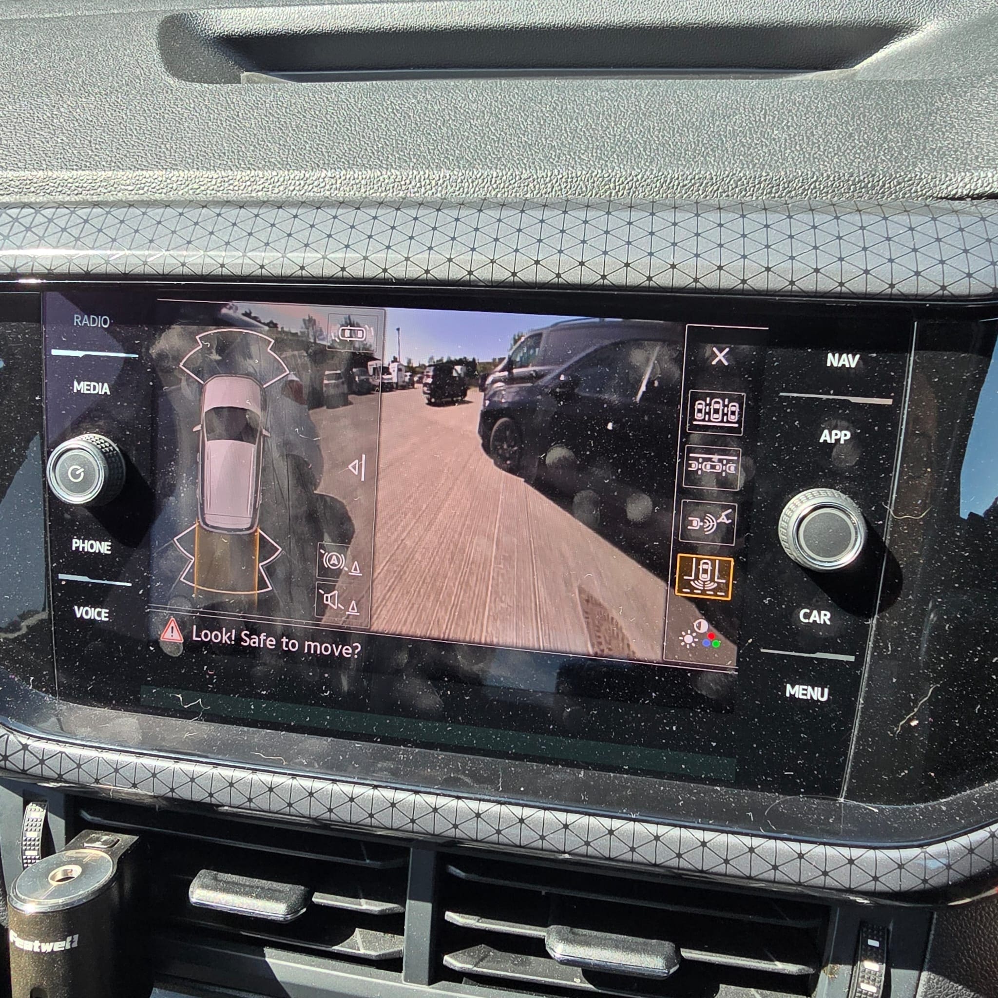 VW T Cross OEM rear view camera retrofit with factory style wiring and calibration