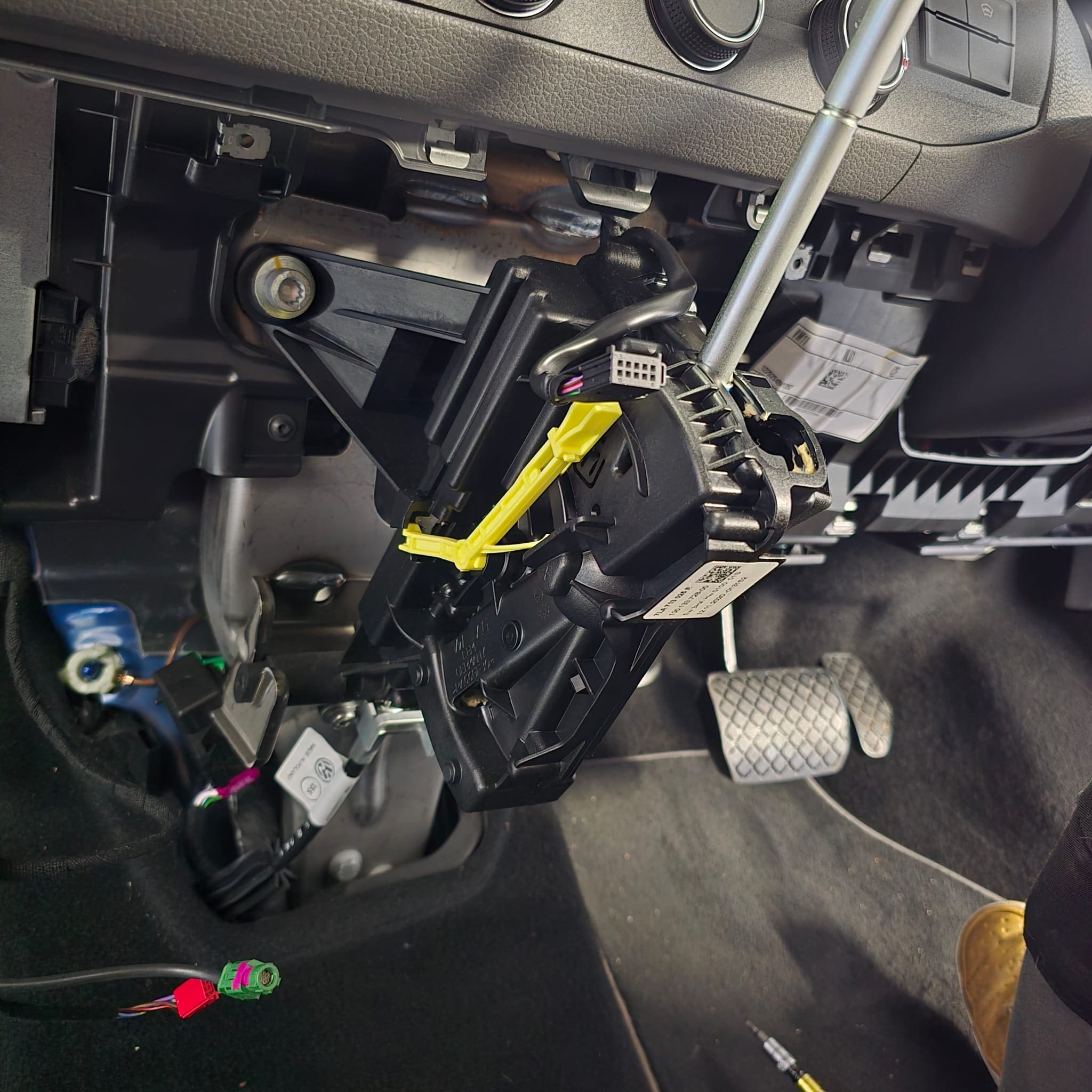 VW T6.1 DSG selector repair for position P warning fault codes B1162 29 and 2675287