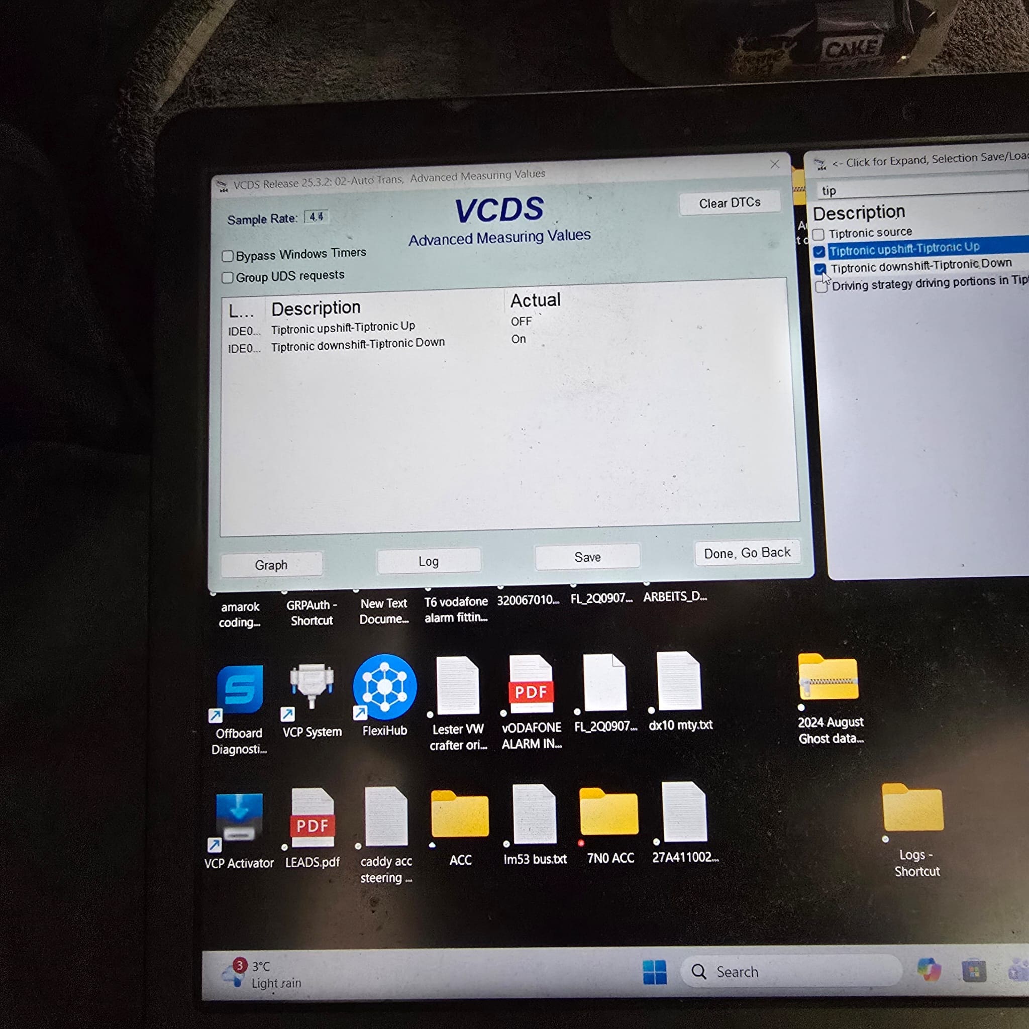 Carbon fibre Mk7 Golf steering wheel retrofit on VW T6 with 1K0 cruise buttons and diagnostics testing